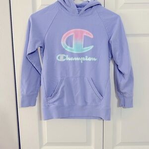 Champion Purple Sweatshirt Hoodie Casual Athletic Wear